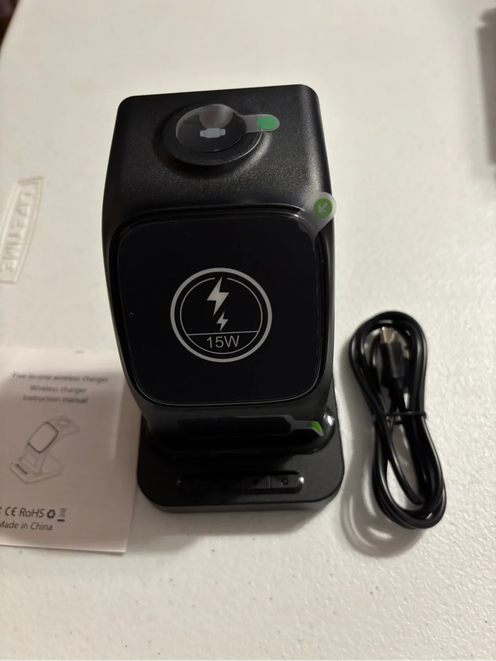 5-in-1 Magnetic Wireless Charging Station - Black